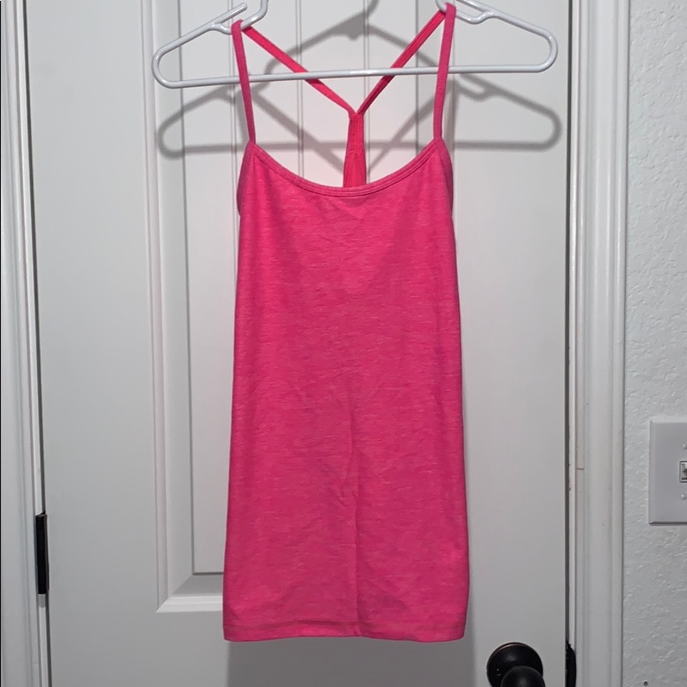 Lululemon Power Y hot pink tank - EUC